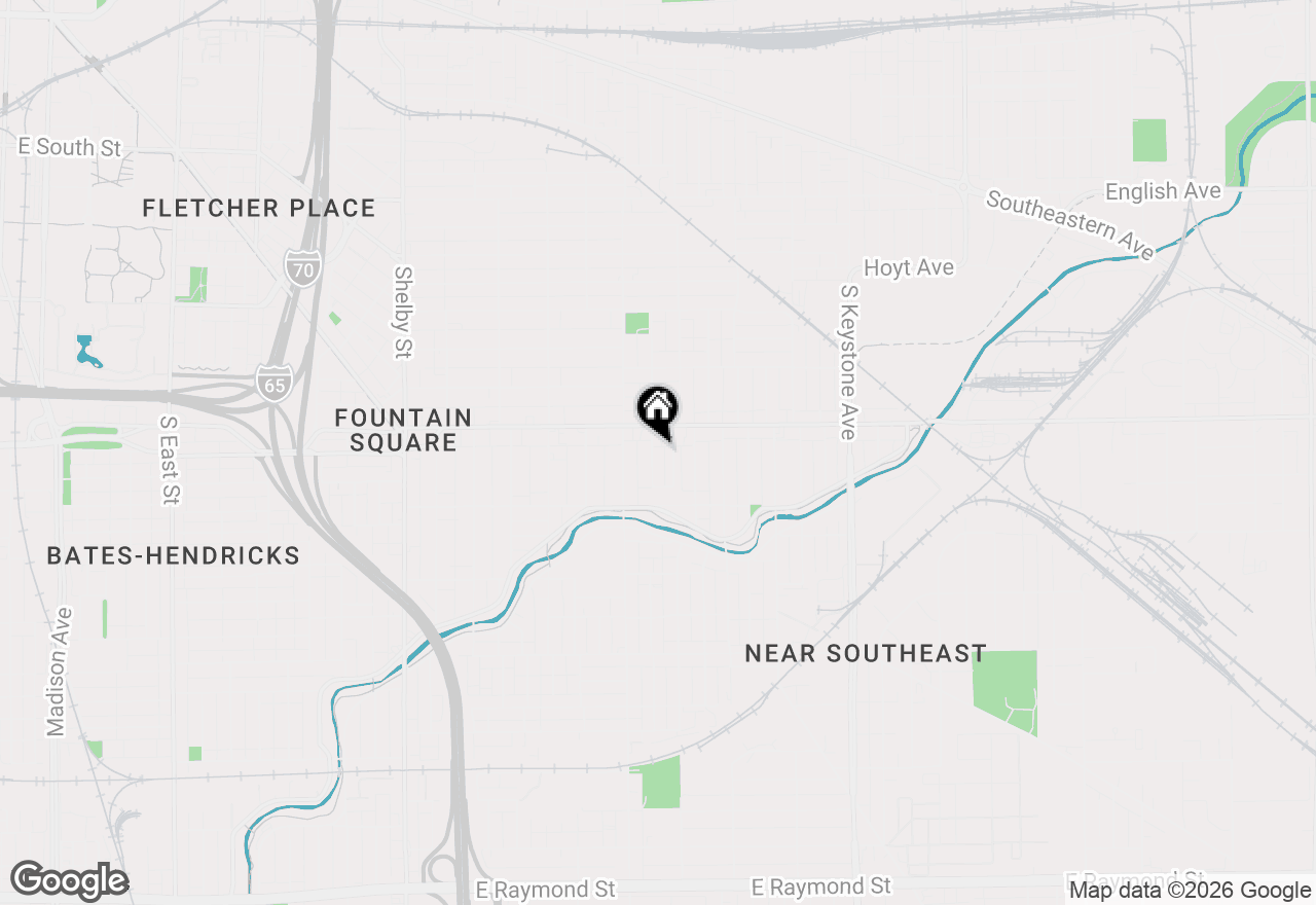 Map of 1129 Dawson Street, Indianapolis, IN 46203