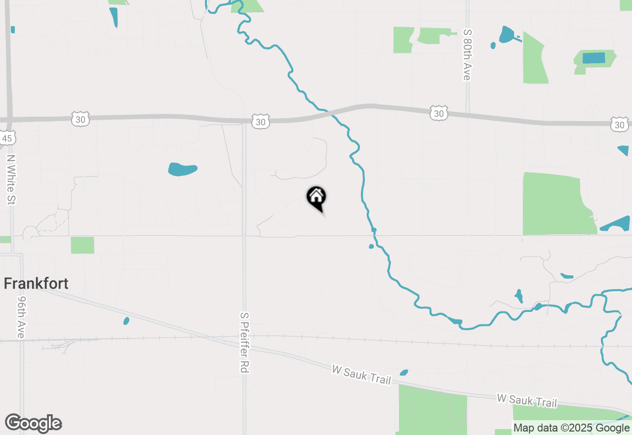 Map of 21490 English Circle, Frankfort, IL 60423