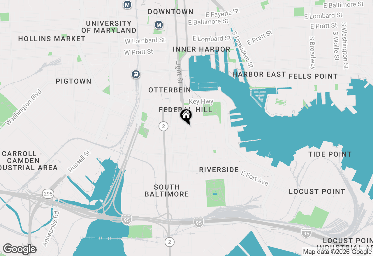 Map of 1027 Light Street, Baltimore, MD 21230