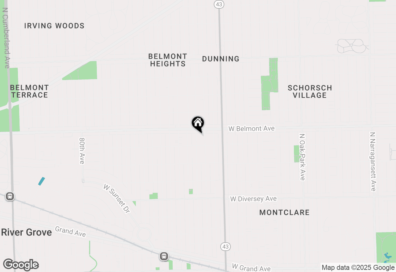 Map of 3131 N Odell Avenue, Chicago, IL 60707