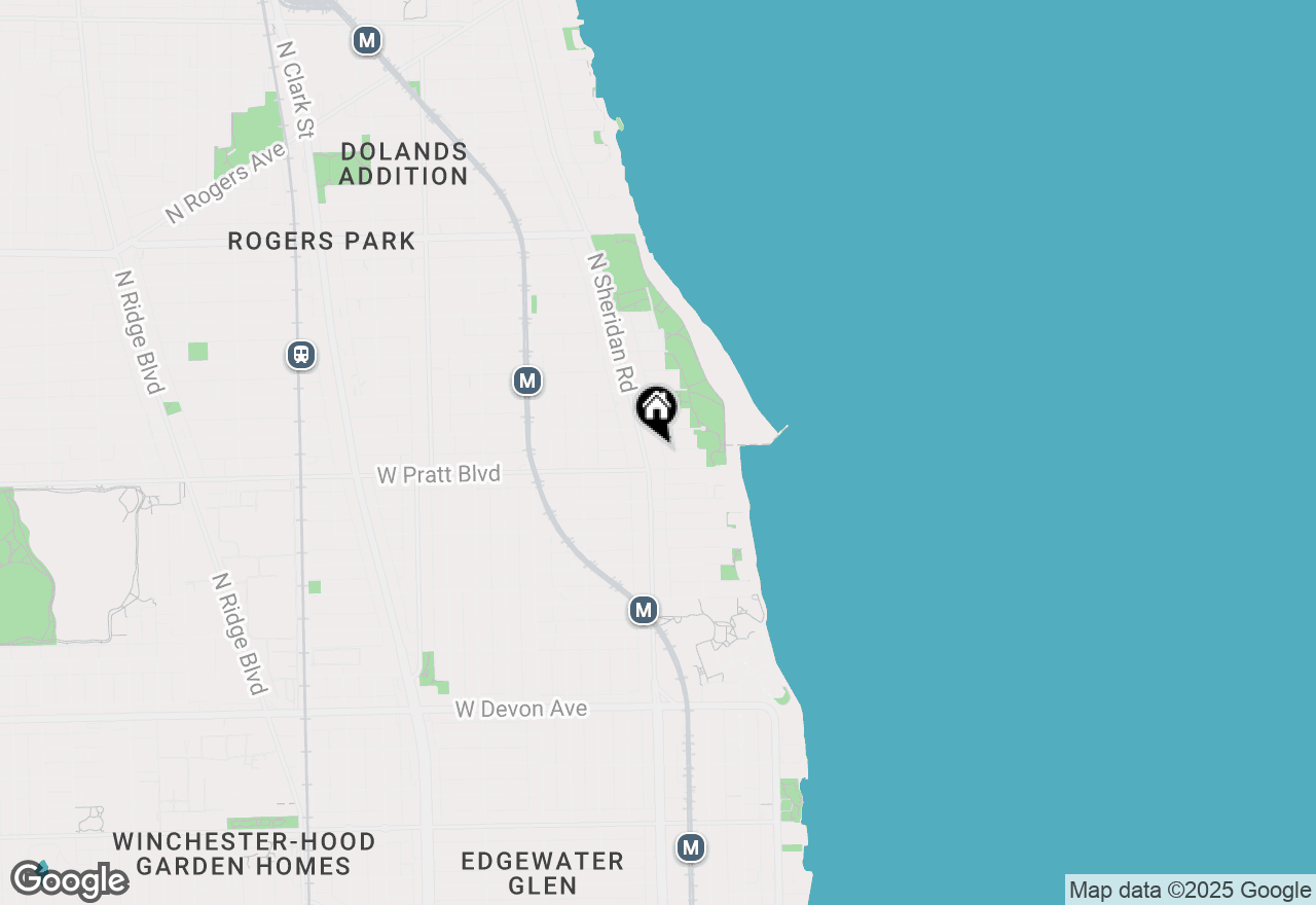 Map of 6815 N Sheridan Road #405, Chicago, IL 60626