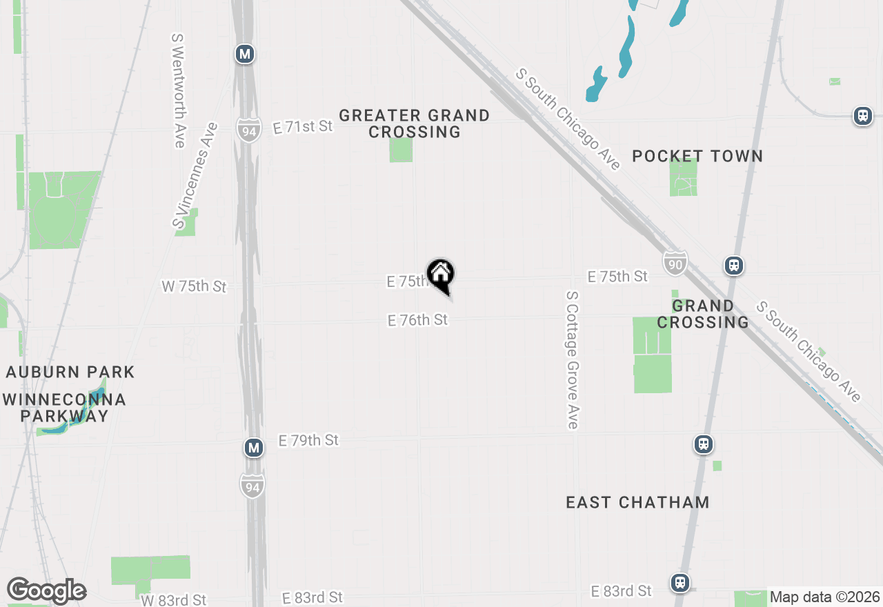 Map of 7535 S Vernon Avenue, Chicago, IL 60619