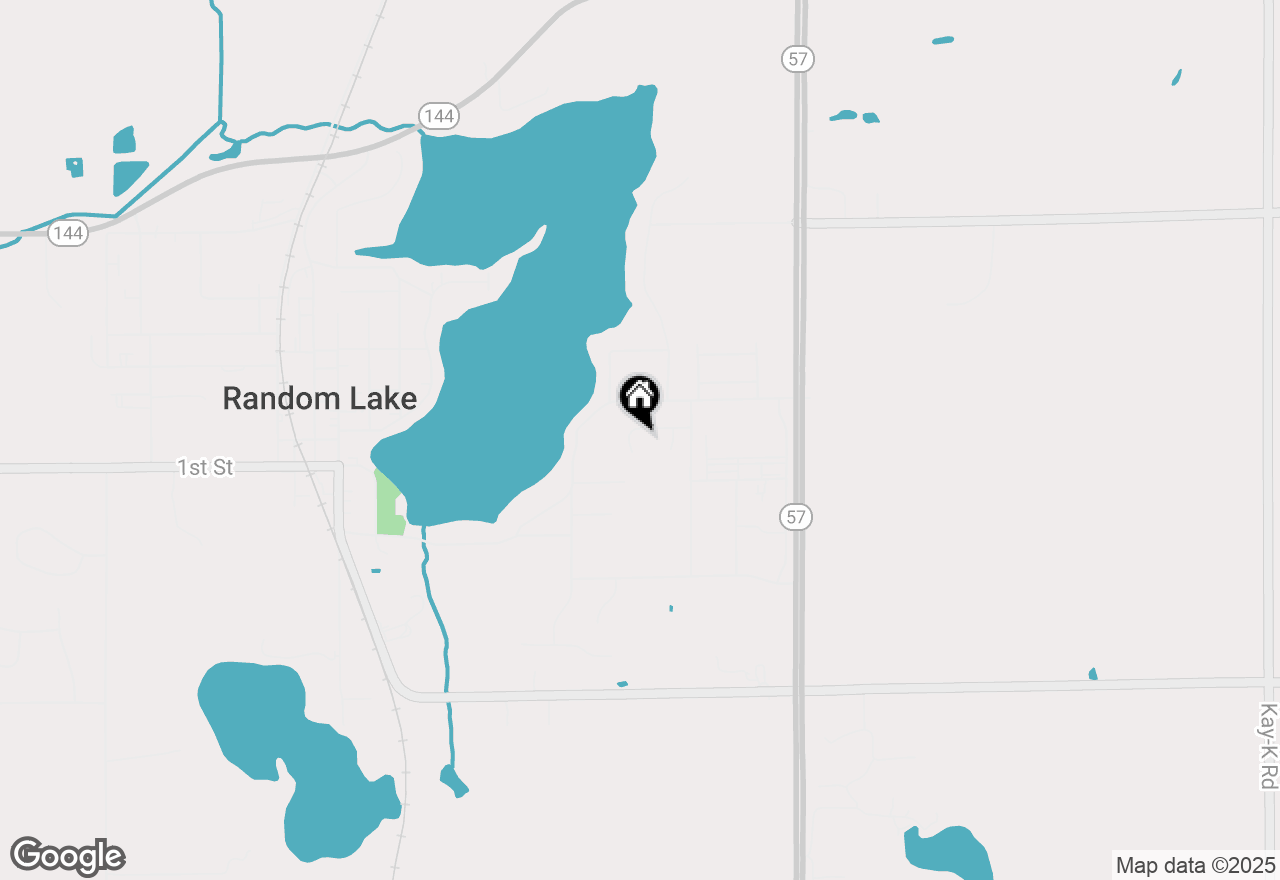 Map of 88 King Oak Ct, Random Lake, WI 53075