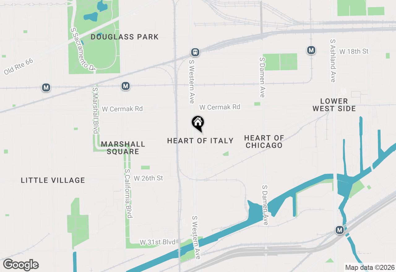 Map of 2345 W 23rd Place #2, Chicago, IL 60608