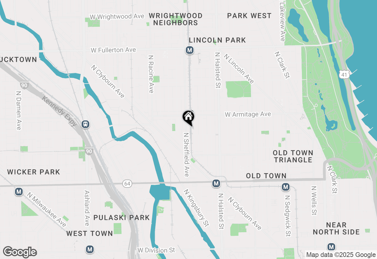 Map of 1919 N Sheffield Avenue #3, Chicago, IL 60614