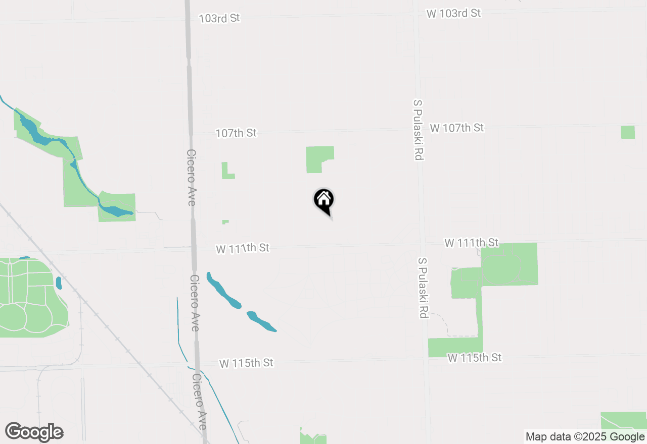 Map of 4321 Fairfax Street, Oak Lawn, IL 60453