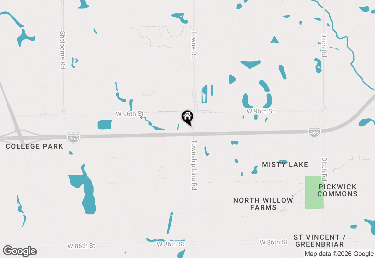 Map of 9449 Maple Way, Indianapolis, IN 46268