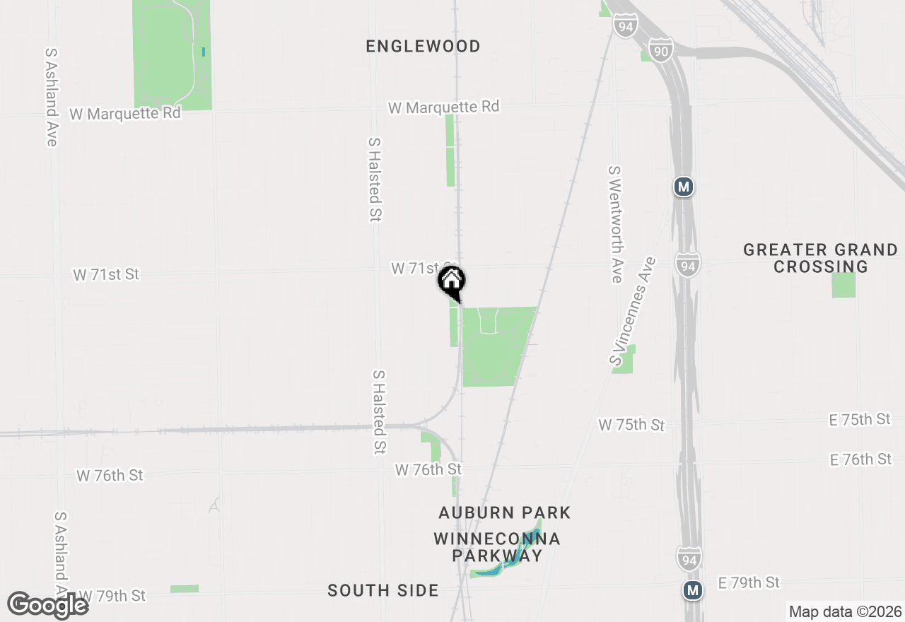 Map of 7201 S Lowe Avenue #1N, Chicago, IL 60621