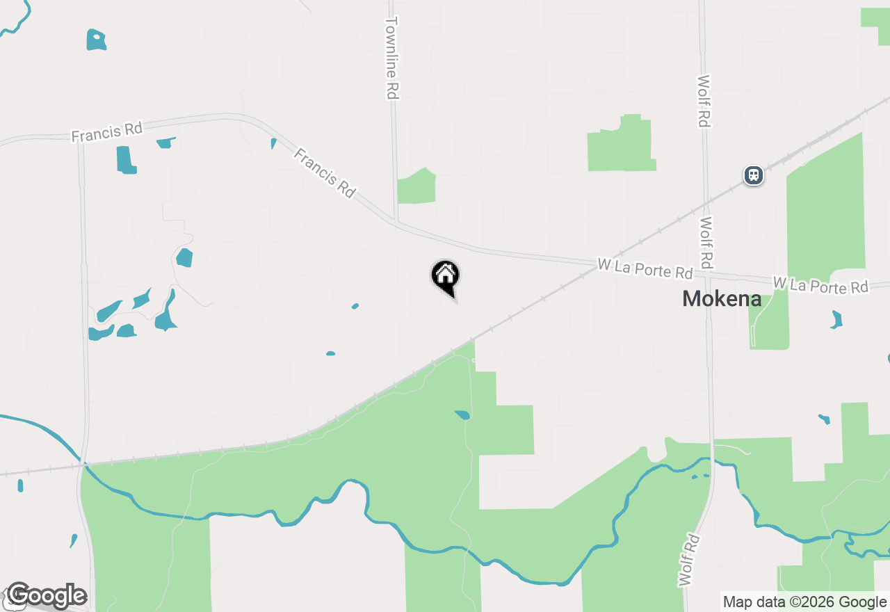 Map of 20015 Red Oak Drive, Mokena, IL 60448