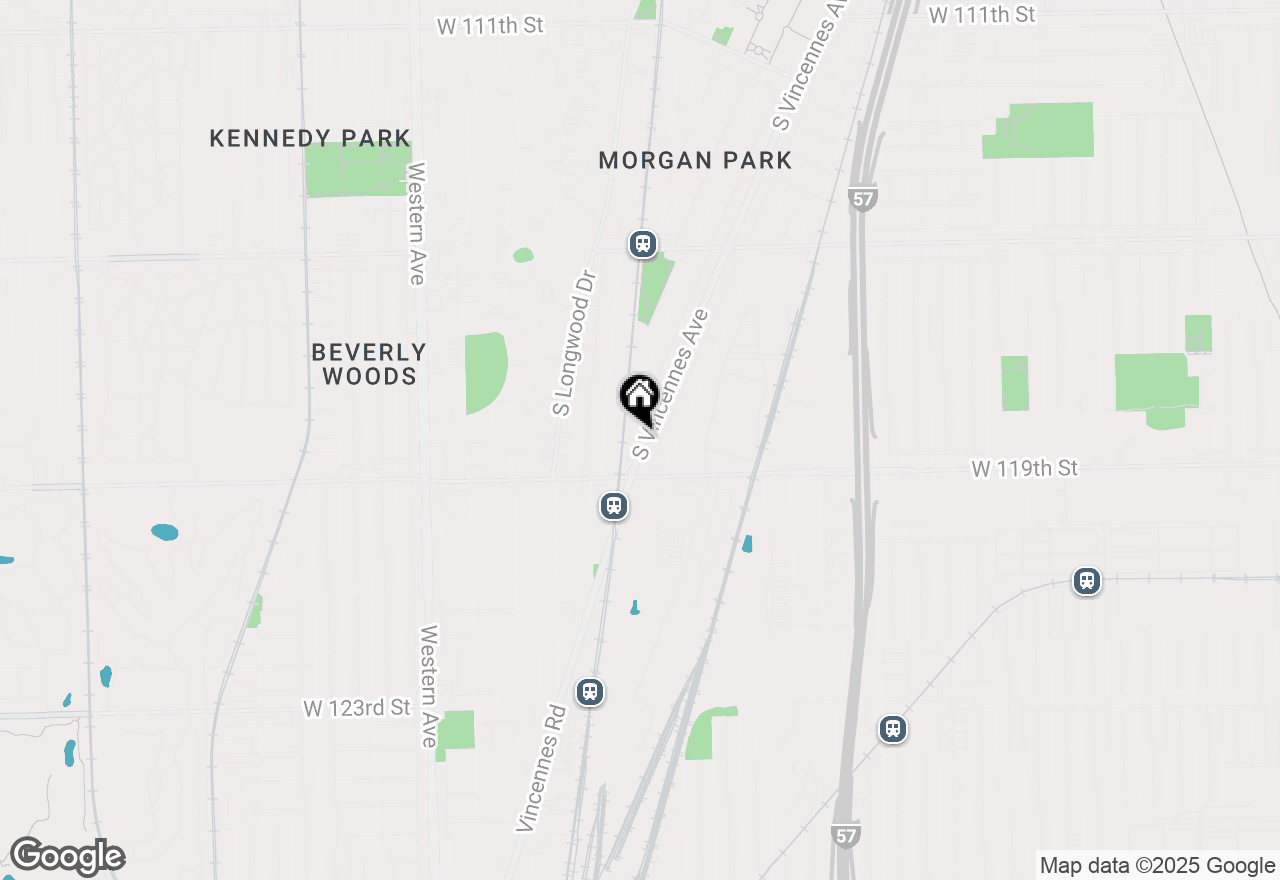 Map of 11846 S Vincennes Avenue, Chicago, IL 60643