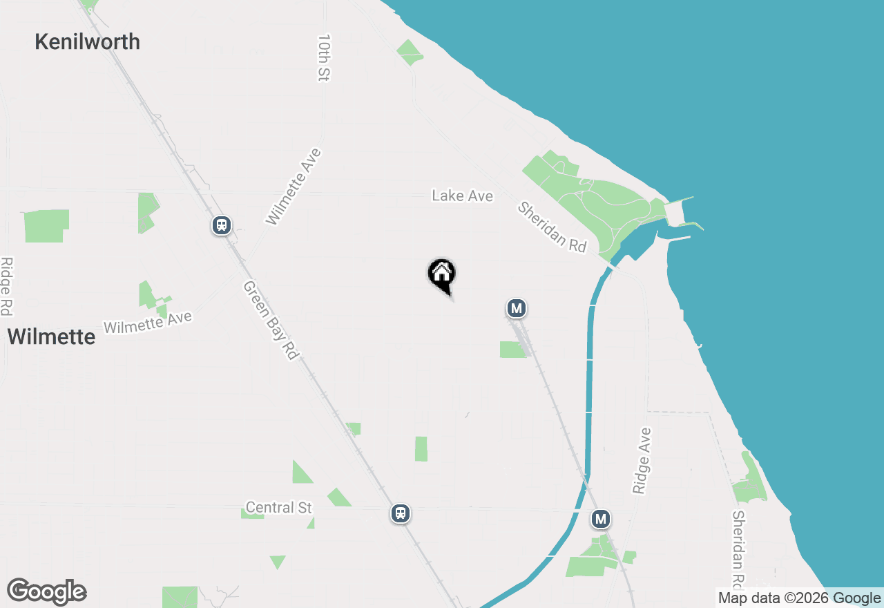 Map of (Address confidential), Wilmette, Illinois 60091