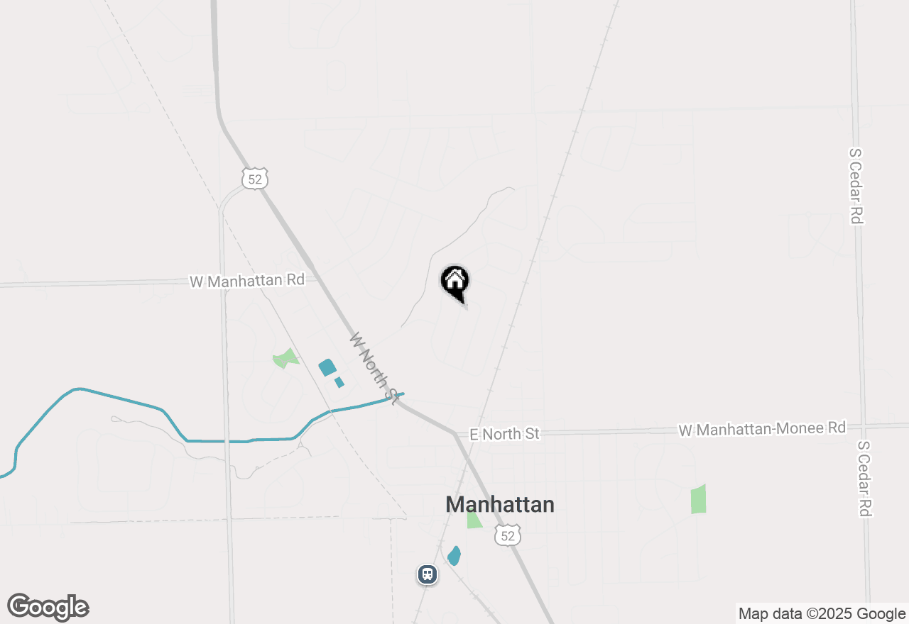 Map of 25226 S Abbey Lane, Manhattan, IL 60442