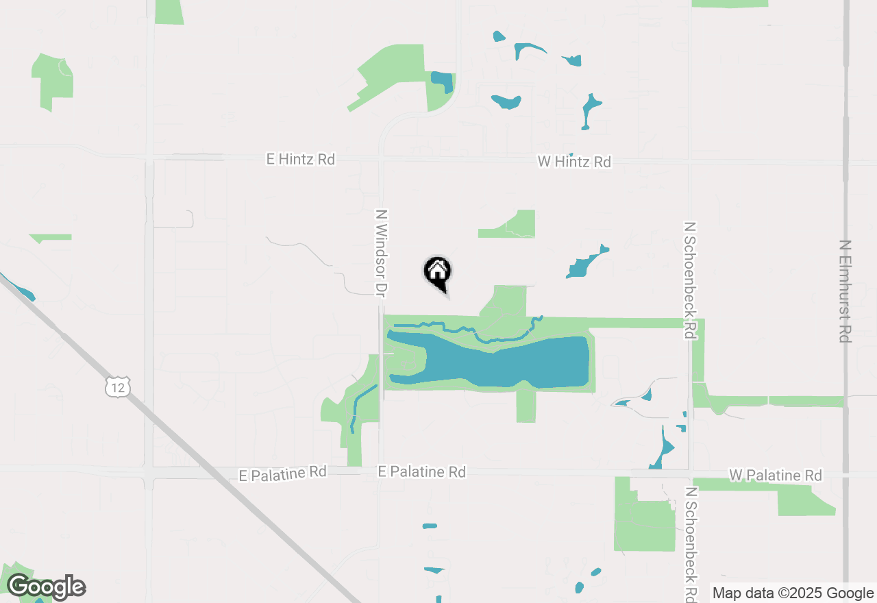 Map of 1624 E Crabtree Drive, Arlington Heights, IL 60004