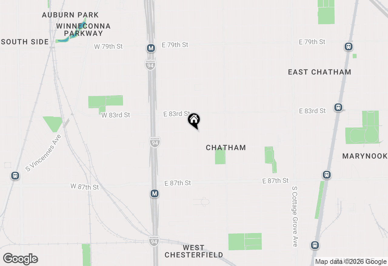 Map of 8405 S Indiana Avenue, Chicago, IL 60619