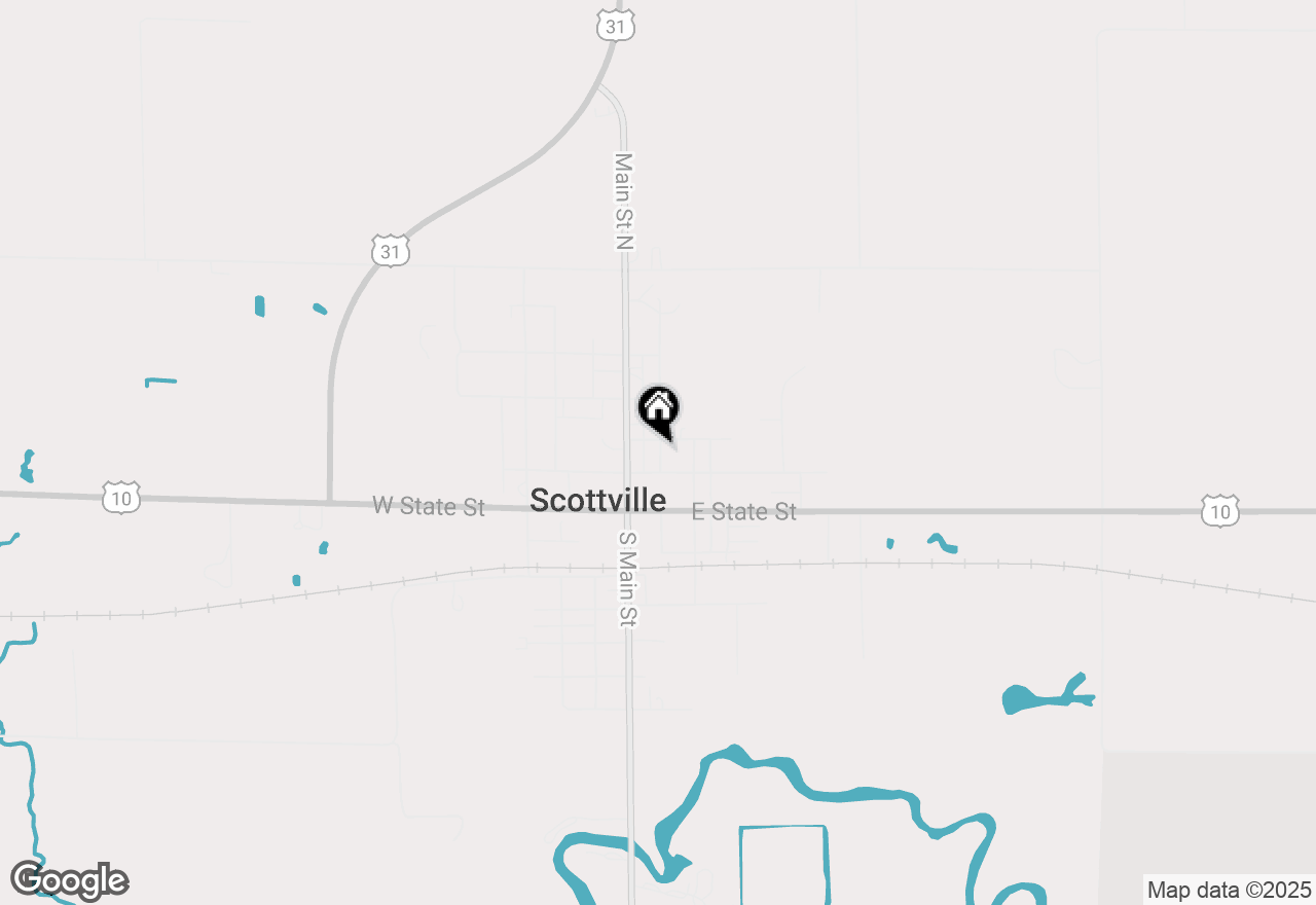 Map of 203 N Thomas Street, Scottville, MI 49454