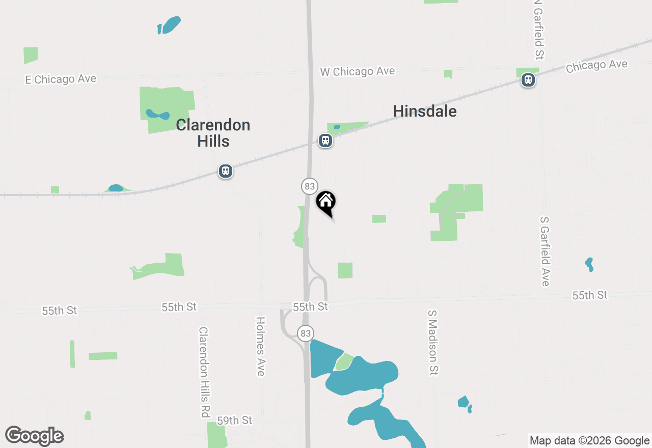 Map of 712 S Stough Street, Hinsdale, IL 60521