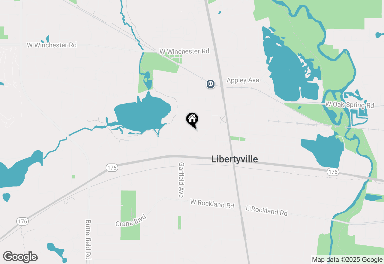 Map of 319 Elm Court, Libertyville, IL 60048