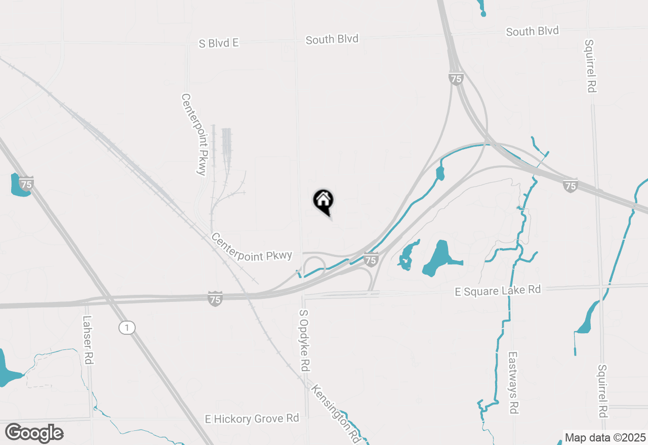 Map of 471 Fox Hills Drive N, Bloomfield Hills, MI 48304
