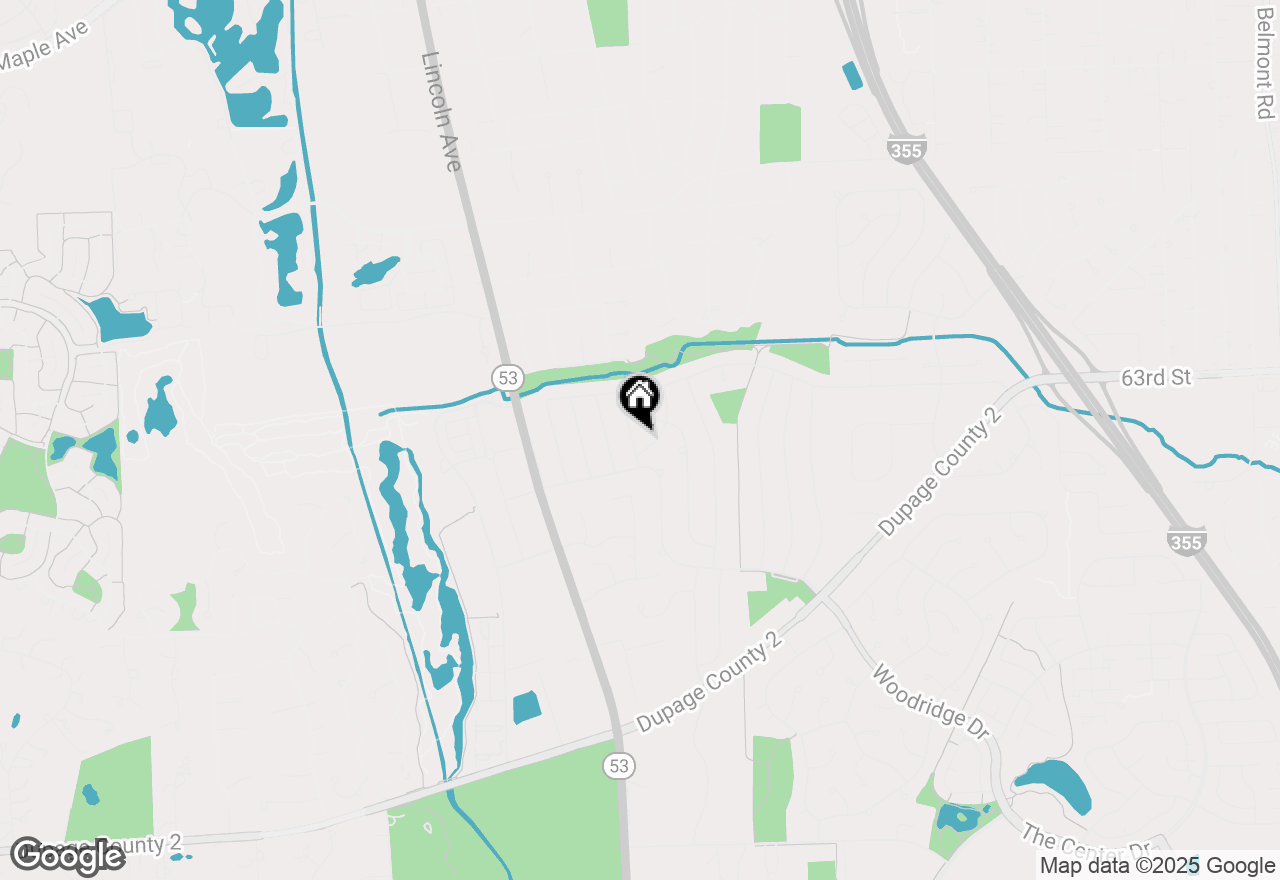 Map of 6415 Bradley Drive, Woodridge, IL 60517