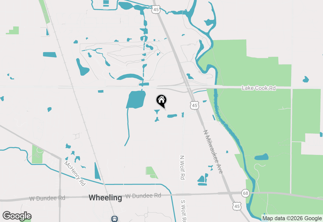 Map of 100 Prairie Park Drive #207, Wheeling, IL 60090