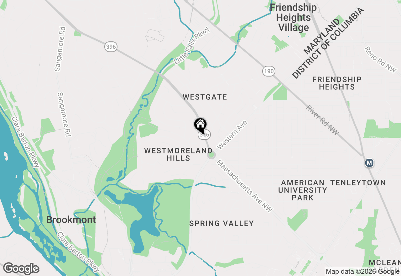 Map of 5144 Massachusetts Avenue, Bethesda, MD 20816