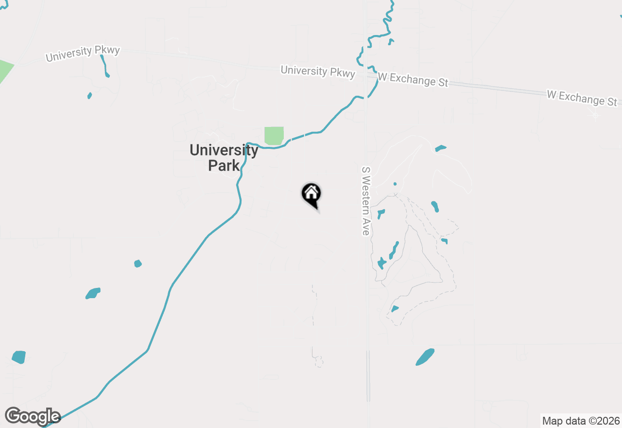 Map of 536 Irving Place, University Park, IL 60484