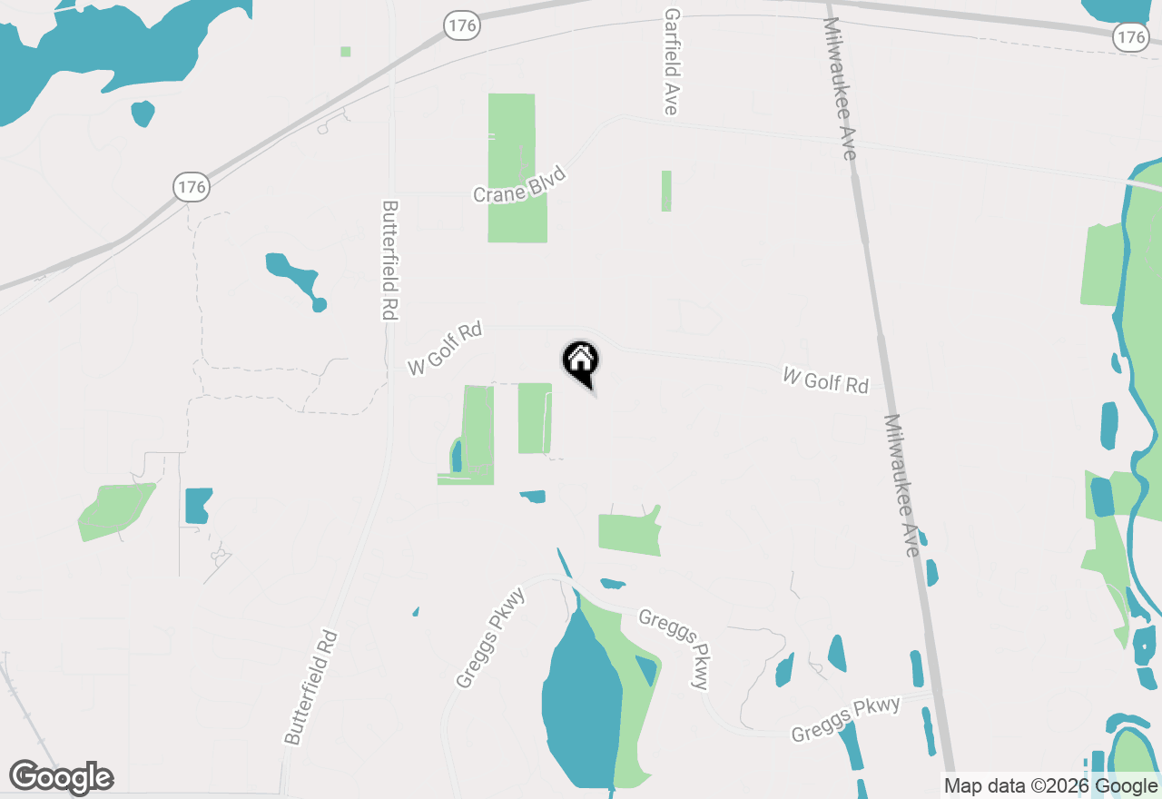 Map of 1017 Mayfair Drive, Libertyville, IL 60048