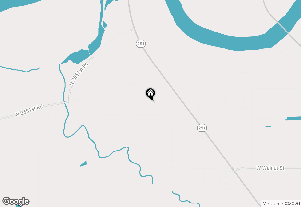 Map of 2560 E 259th Road, Peru, IL 61354