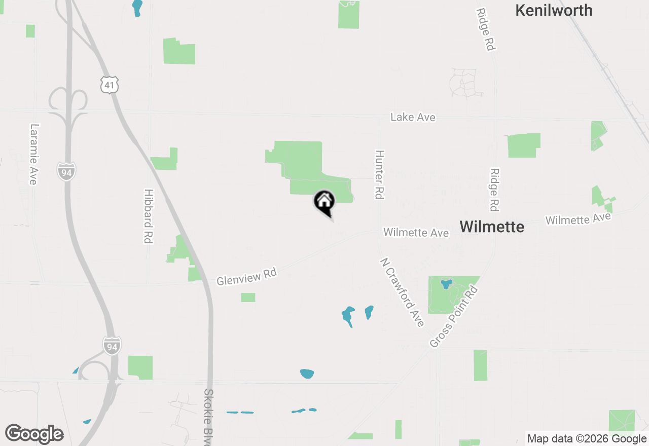 Map of 509 Meadow Drive, Wilmette, IL 60091