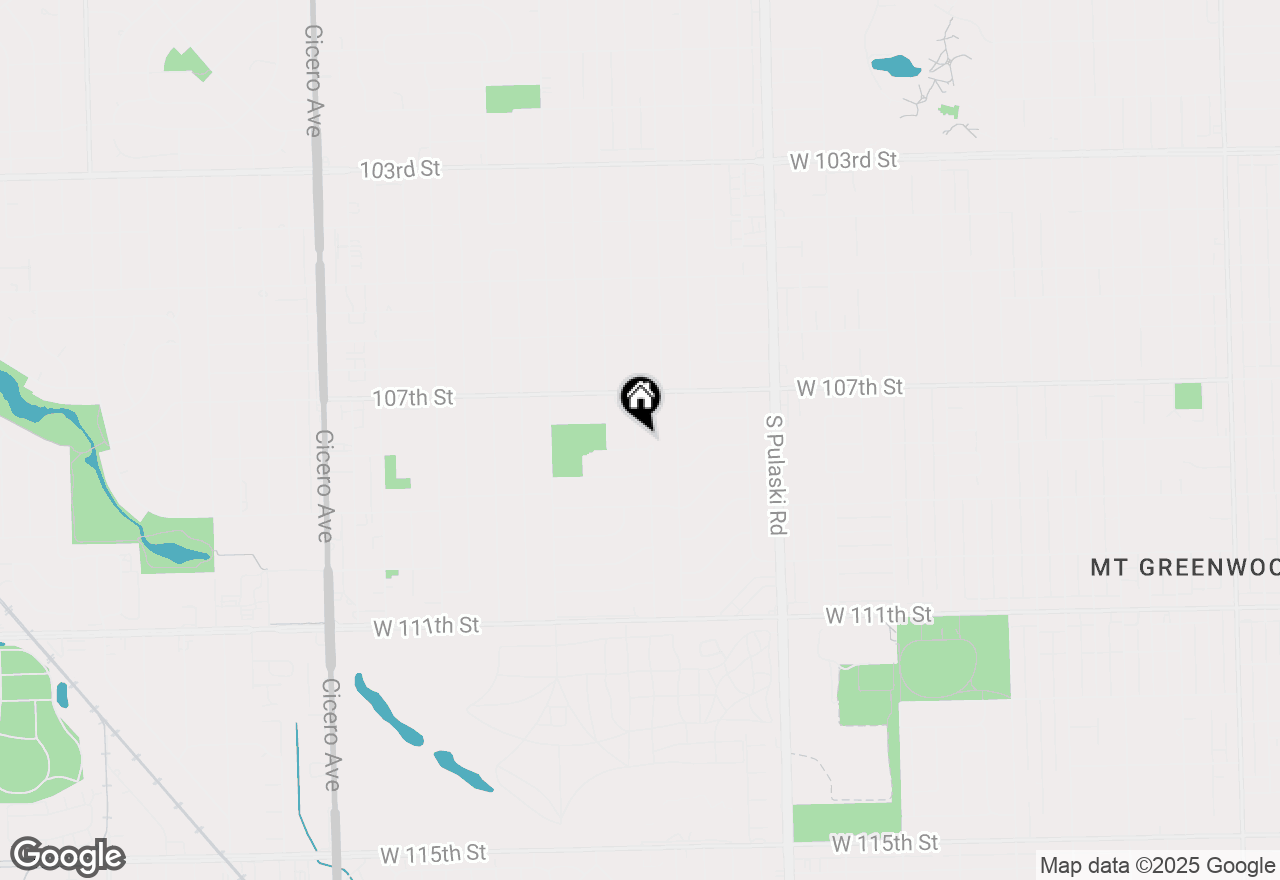 Map of 10801 S Tripp Avenue, Oak Lawn, IL 60453