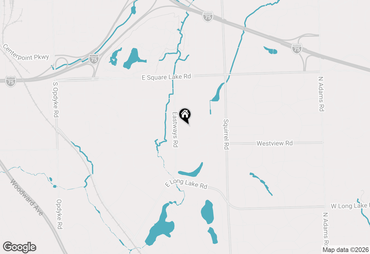Map of 937 Mitchell Court, Bloomfield Hills, MI 48304