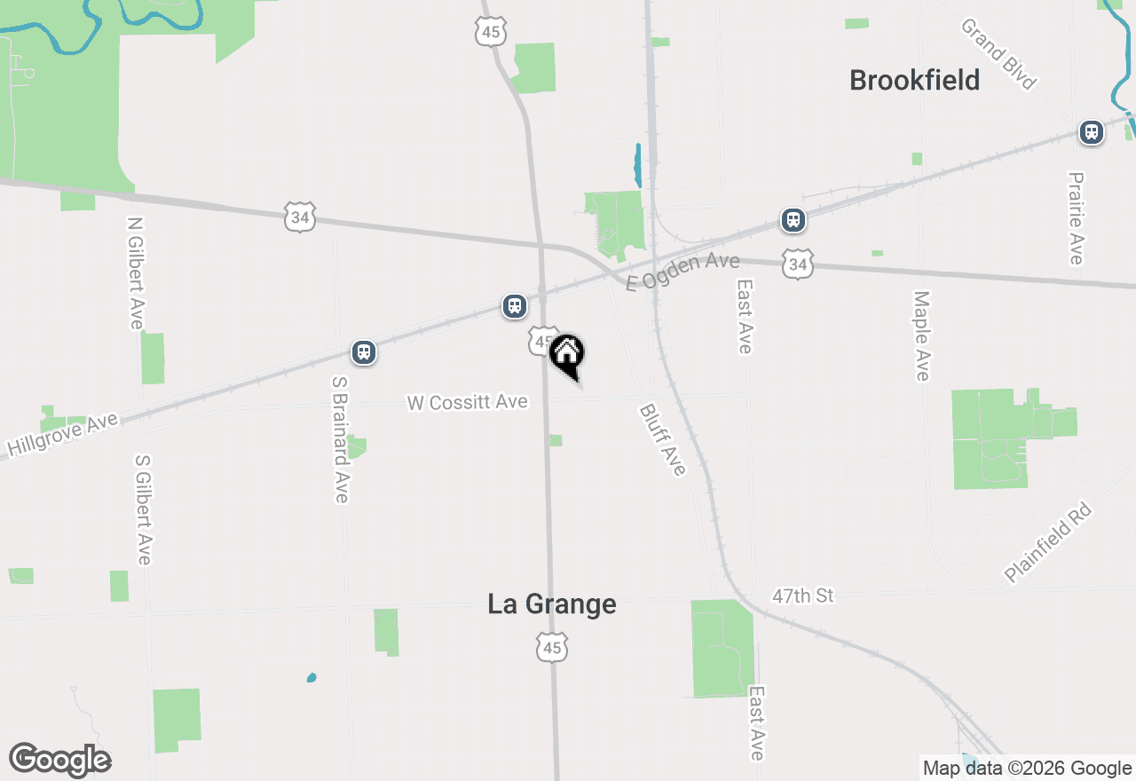 Map of (Address confidential), La Grange, Illinois 60525