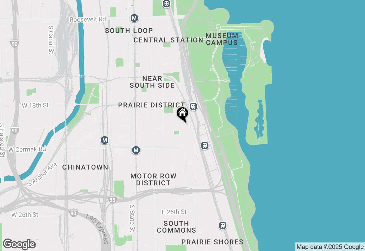 Map of 335 E Cullerton Street, Chicago, IL 60616