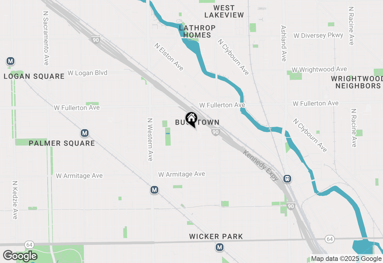 Map of 2228 N Hamilton Avenue #2R, Chicago, IL 60647