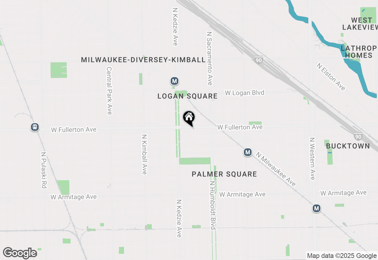 Map of 3125 W Fullerton Avenue #214, Chicago, IL 60647