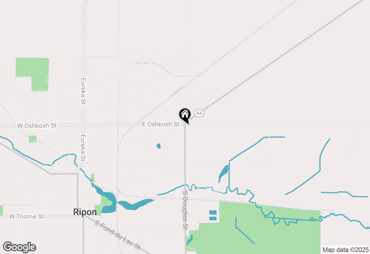 Map of 614 N Douglas Street, Ripon, WI 54971