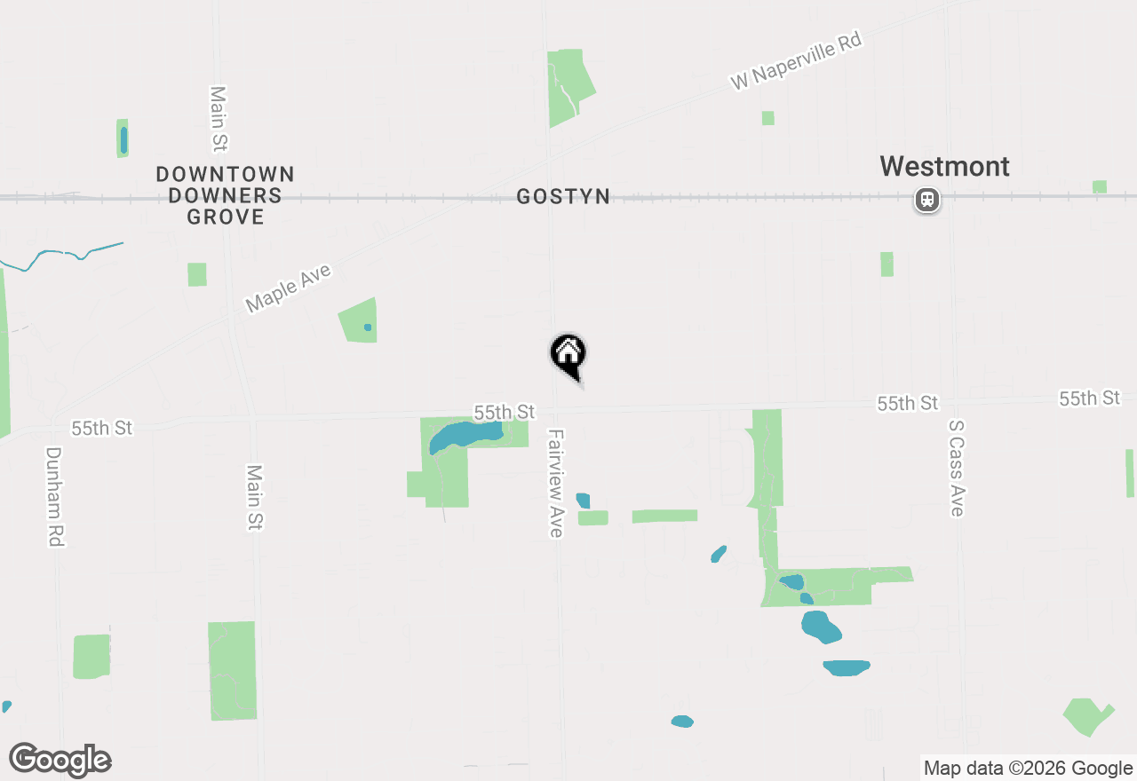 Map of 339 8th Street, Downers Grove, IL 60515