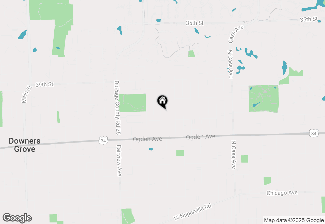 Map of 4123 W End Road, Downers Grove, IL 60515