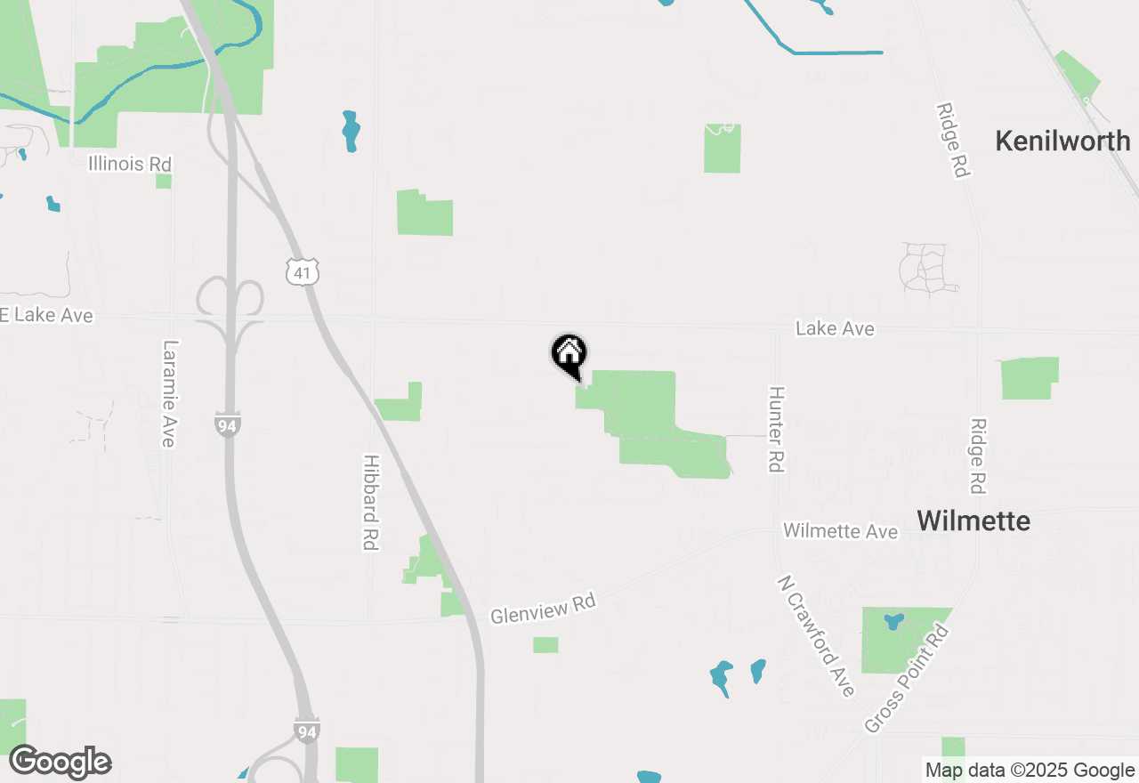 Map of 725 Locust Road, Wilmette, IL 60091