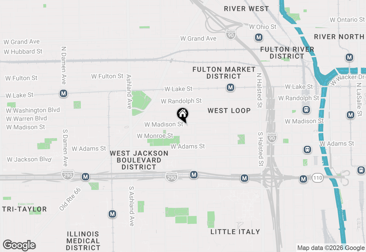 Map of (Address confidential), Chicago, Illinois 60607