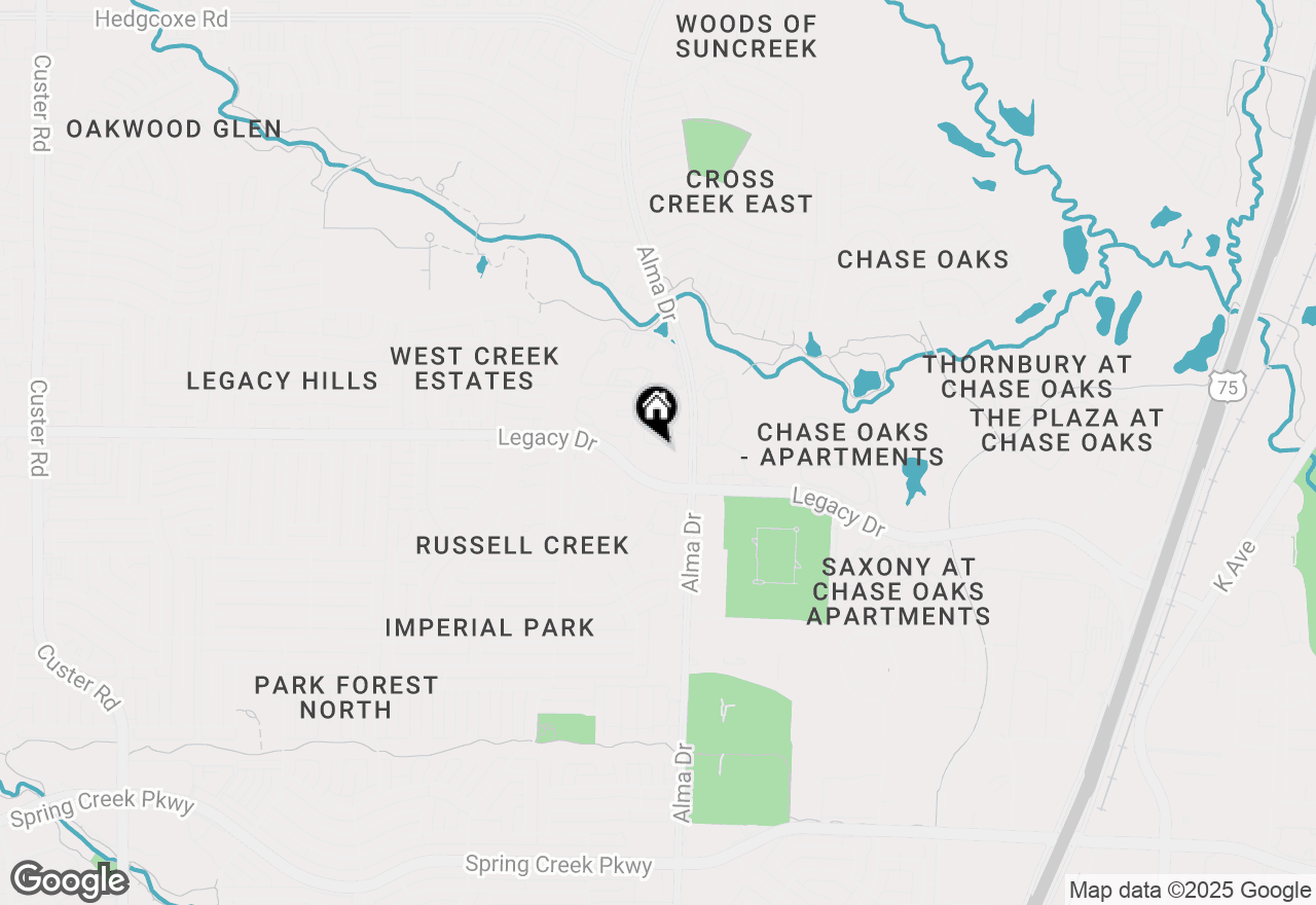 Map of 924 Avondale Lane, Plano, TX 75025