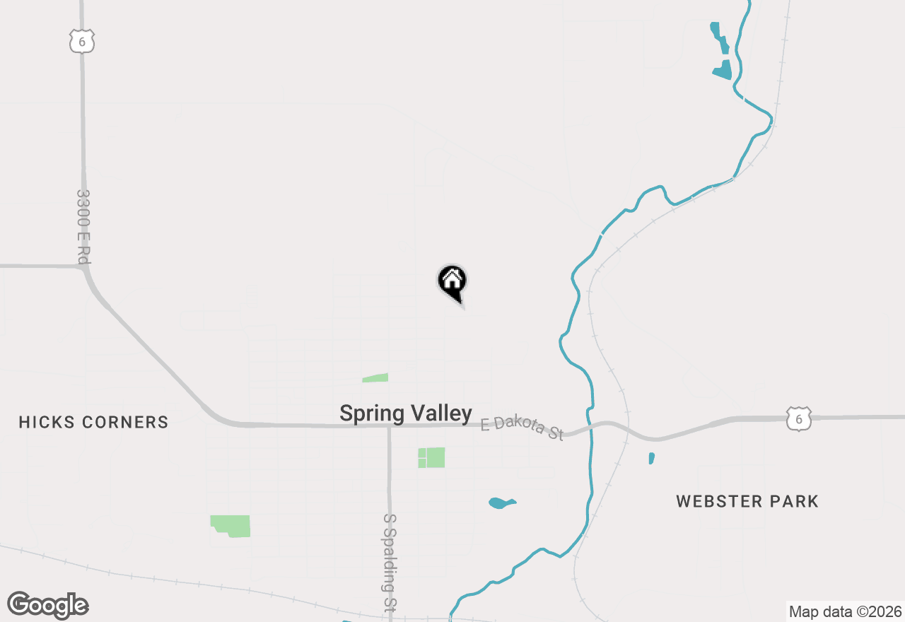 Map of 318 E 5th Street, Spring Valley, IL 61362
