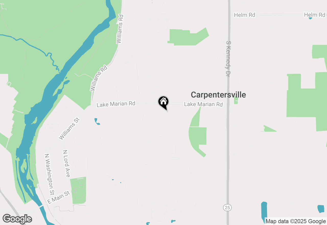 Map of 1283 Brookdale Drive, Carpentersville, IL 60110