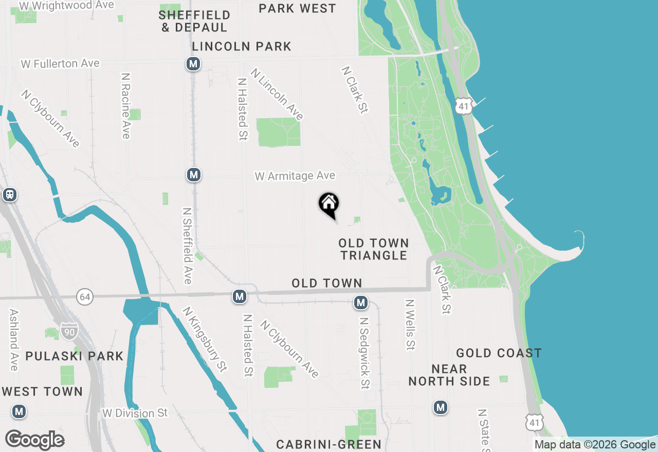 Map of 1814 N Cleveland Avenue, Chicago, IL 60614