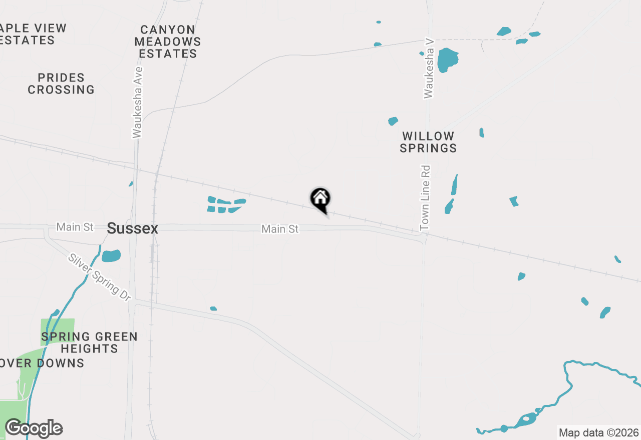 Map of N64W22480 Main St, Sussex, WI 53089