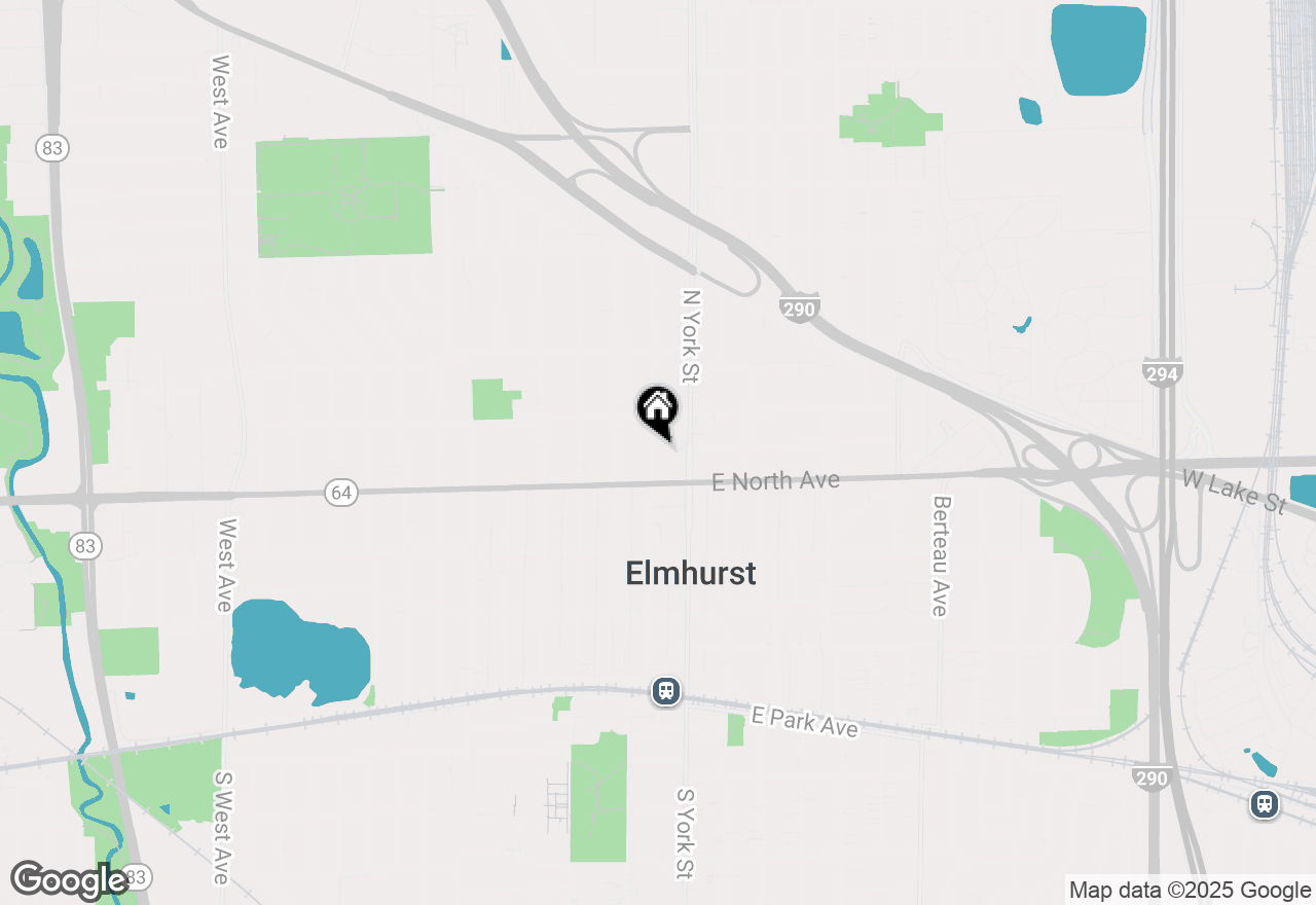 Map of 305 N Addison Avenue, Elmhurst, IL 60126