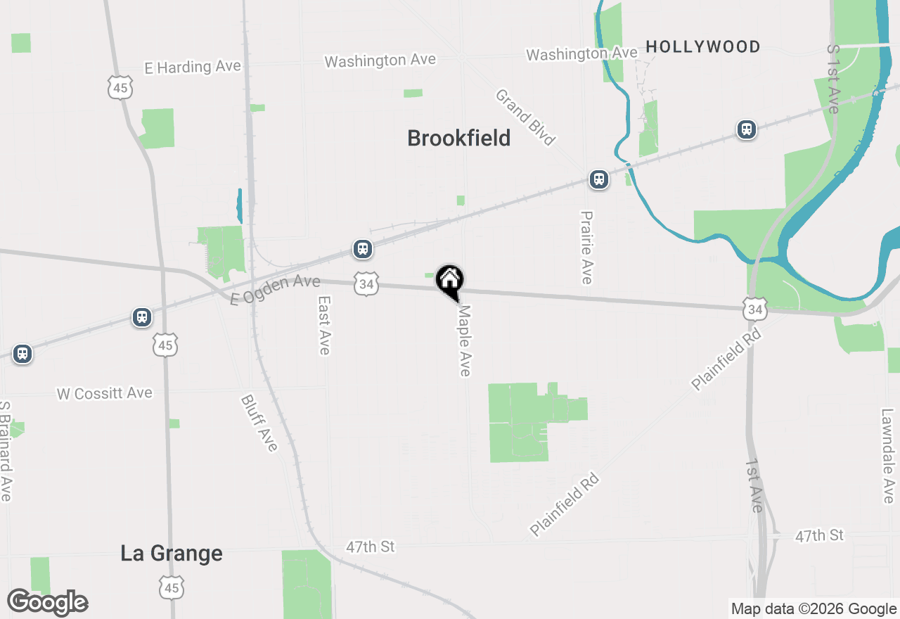 Map of 4127 Arthur Avenue, Brookfield, IL 60513