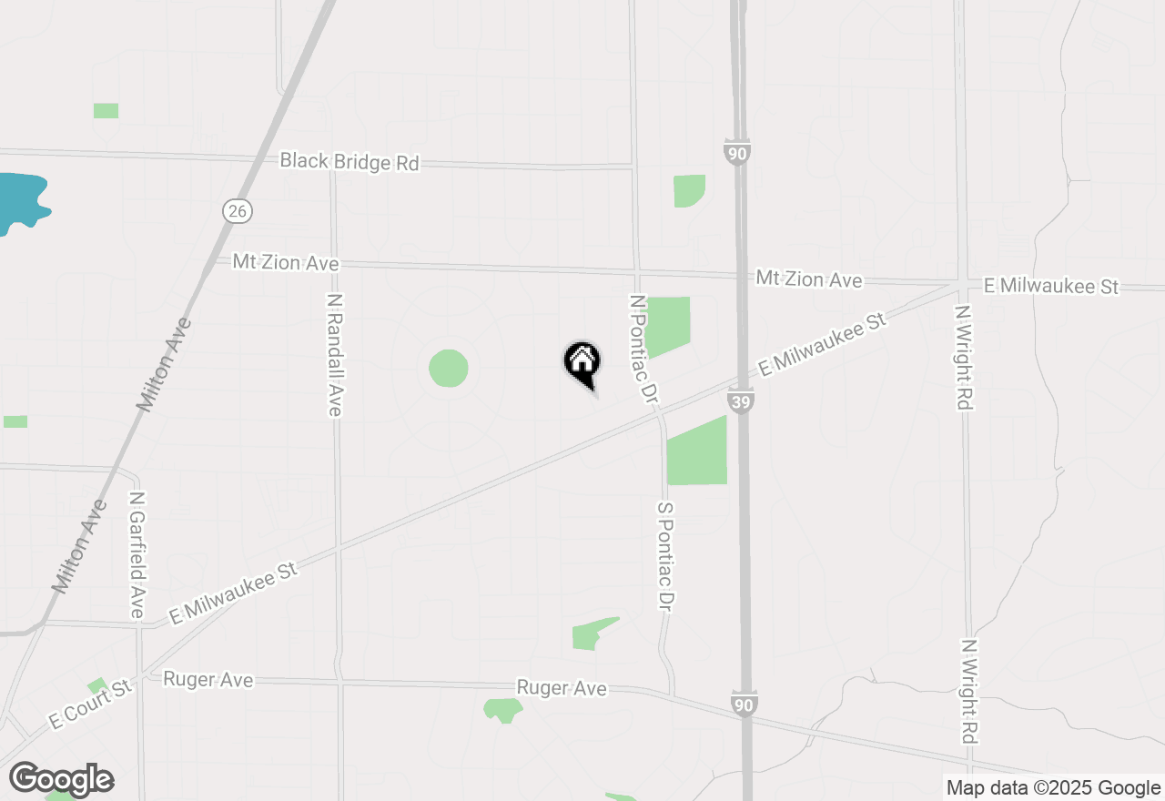 Map of 1013 N Claremont Drive, Janesville, WI 53545