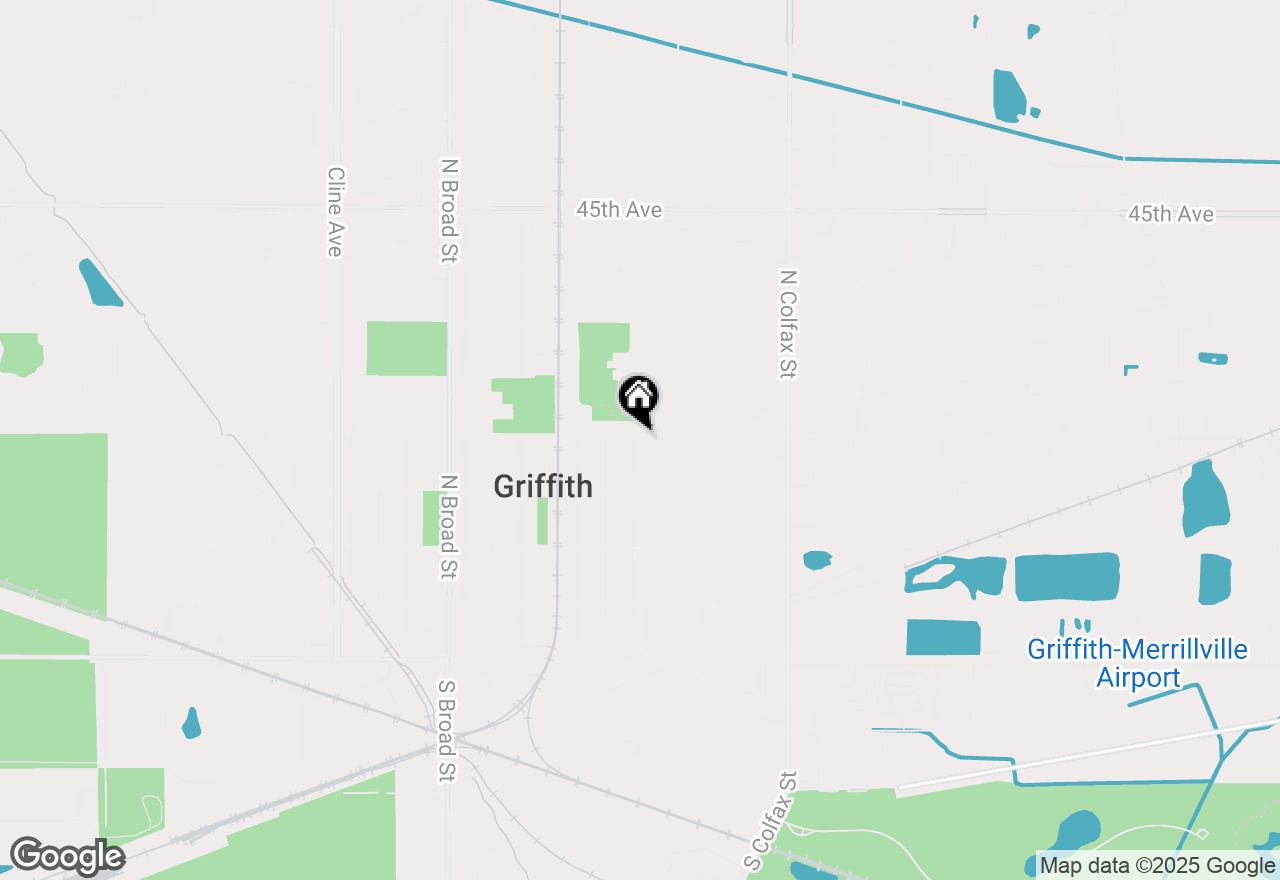 Map of 446 N Jay Street, Griffith, IN 46319