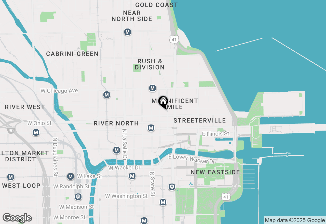 Map of 55 E Erie Street #4801, Chicago, IL 60611